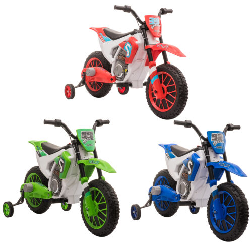 12V Rechargeable Dirt Bike Toy with Training Wheels - Perfect for Little Riders!