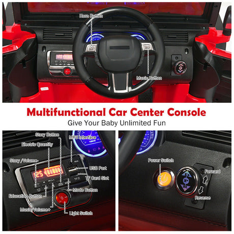 12V Red Truck Car for Kids with MP3 and Remote Control