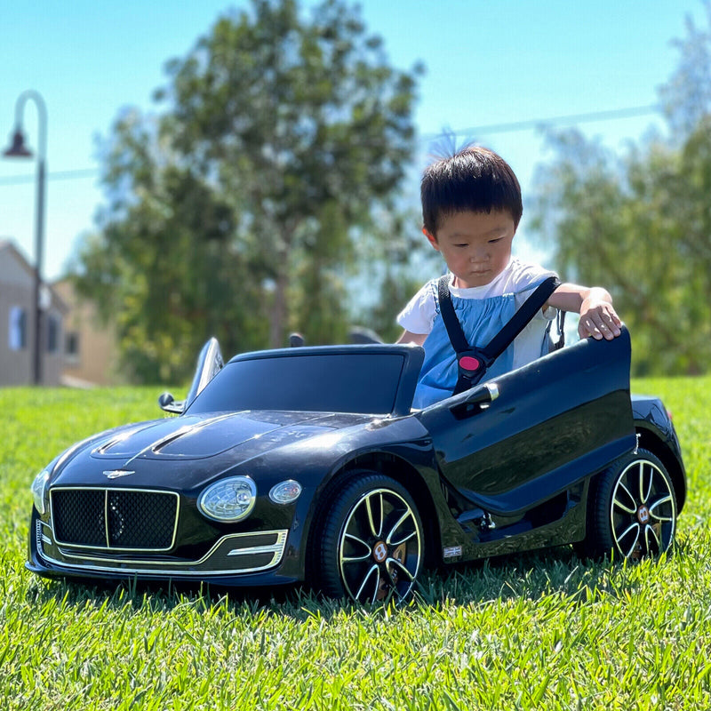 Licensed Bentley Style Electric Ride-On Car for Kids with Remote Control - 12V