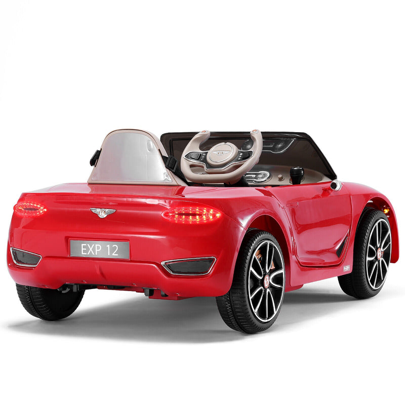 Licensed Bentley Style Electric Ride-On Car for Kids with Remote Control - 12V