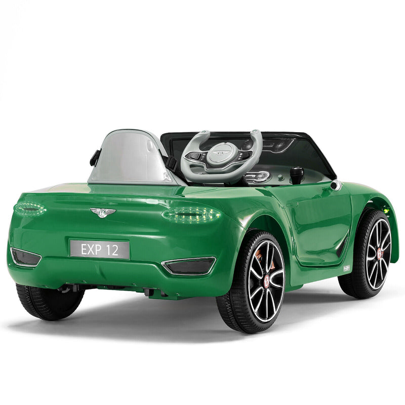 Licensed Bentley Style Electric Ride-On Car for Kids with Remote Control - 12V