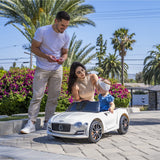 12V Bentley Style Kids Ride On Electric Toy Car with Remote Control and LED Lights