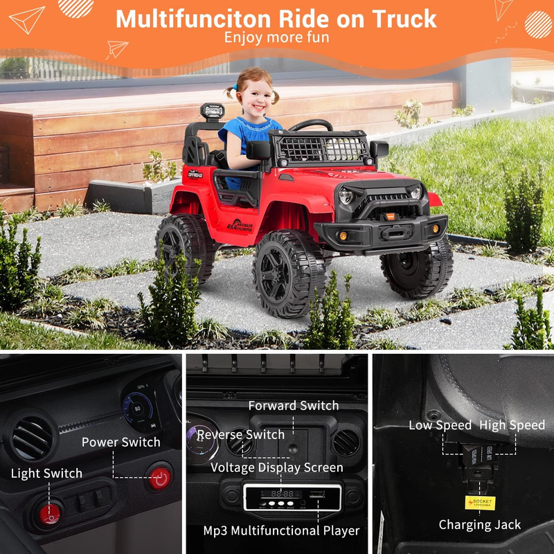 12V Remote Control Electric Truck: The Ultimate Ride-On Experience!