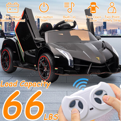 12V Remote Control Licensed Lamborghini Style Kids Electric Ride On Car Toy