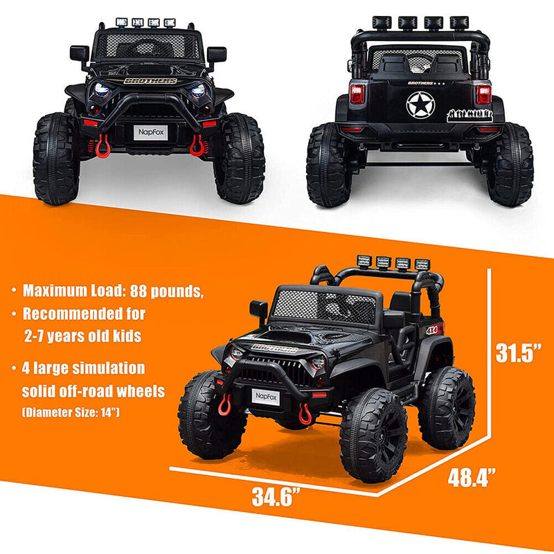 12V Remote Control Ride On Car Truck for Kids with Battery Electric Power