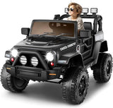 12V Remote Control Truck Toy for Kids - Electric Ride On Car with 4 Wheels