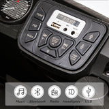 12V Ride-On Car Truck Toy with Remote Control, LED Lights, USB & AUX Ports, and Music Player