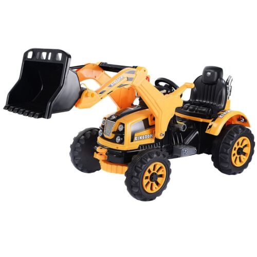 12V Yellow Kids Ride-On Dumper Truck with Battery Power