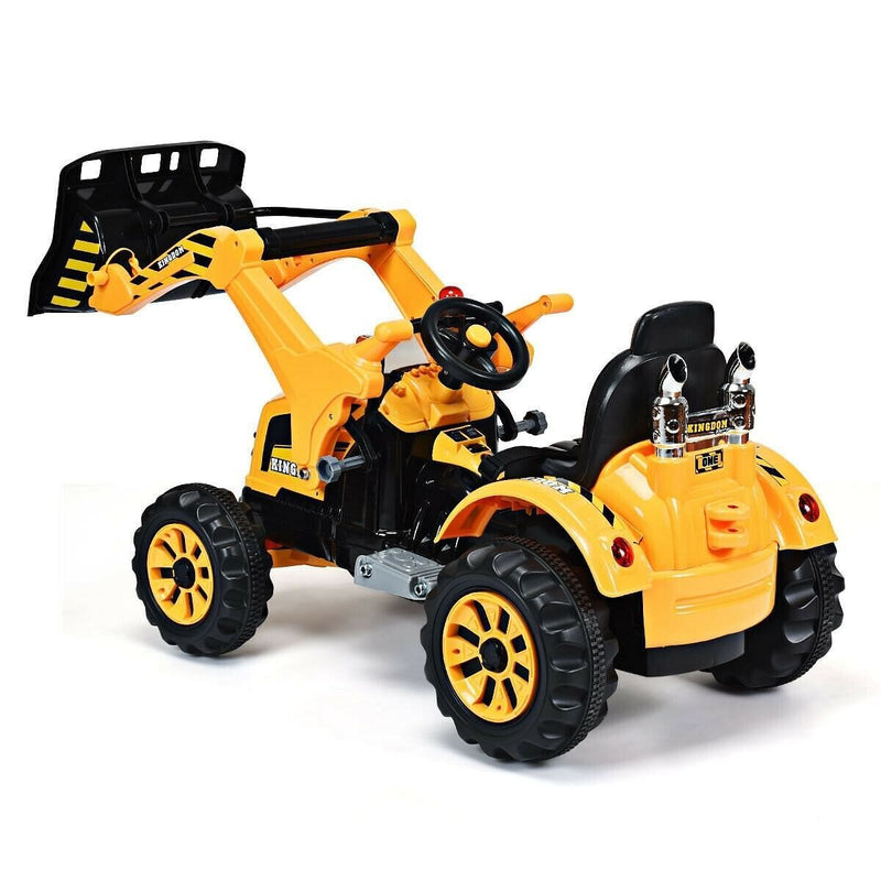 12V Yellow Kids Ride-On Dumper Truck with Battery Power