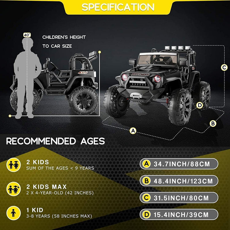 12V/24V Jeep Music Fashion Electric Ride-On Car with Remote Control for Kids