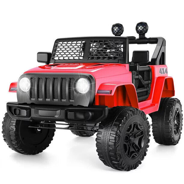 Adventure-Ready 24V&12V Kids Electric Jeep with Remote Control, 3 Speeds, and LED Lights