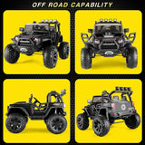 12V/24V Jeep Music Fashion Ride-On Car with Remote Control and LED Lights for Electric Fun