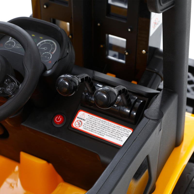12V7A Electric Ride-on Car for Kids with Lifting Rod and Forklift Feature - Perfect Gift for Children