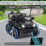 12V Electric Ride On Jeep Toy Car for Kids with Remote Control, USB, Bluetooth, and LED Lights MagicCars