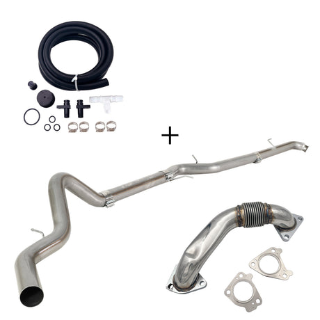 TruckTok 2007.5-2010 6.6L Duramax LMM 4"/5"  Dp-back DPF pipe & EGR delete kit TruckTok