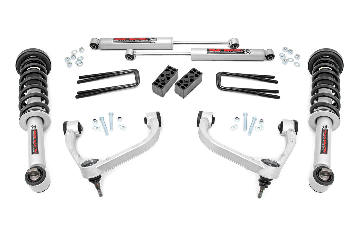 Rough Country 3 Inch Lift Kit Ford F-150 4WD 2014-2020 545-config