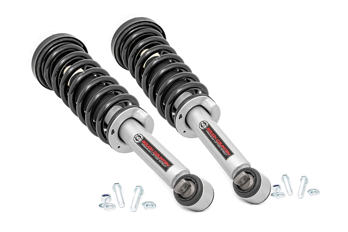 Rough Country N3 Leveling Struts 2 Inch Loaded Ford F-150 4WD 2014-2026 501068