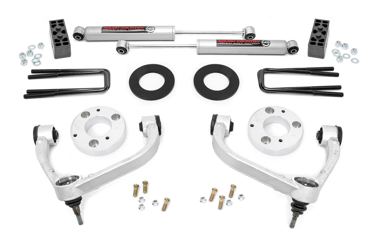Rough Country 3 Inch Lift Kit Ford F-150 4WD 2014-2020 545-config