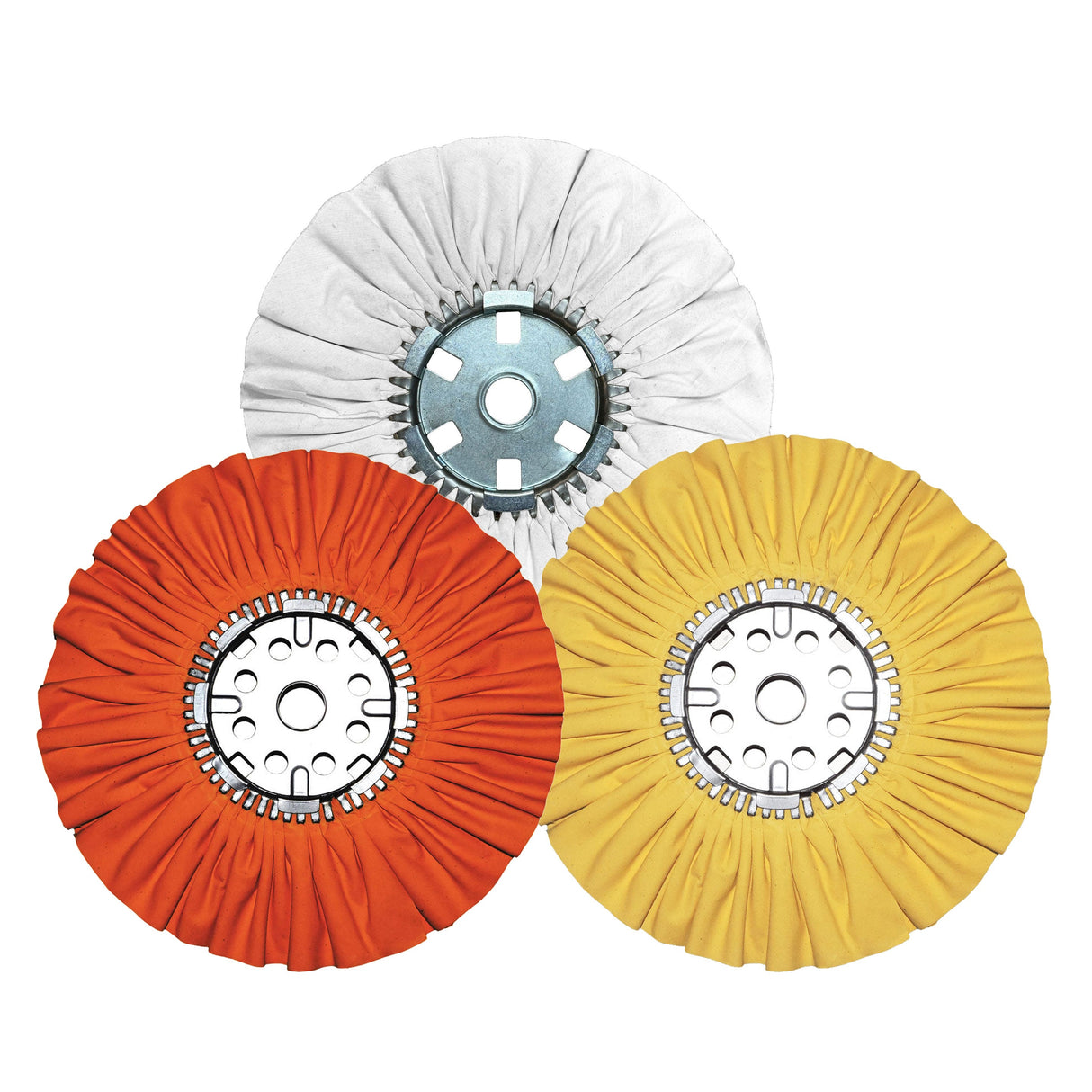 Case Pack 12", 14", 16", and 20" Airway Buffing Wheels for Wheel Polishing Machines (5/Pack)