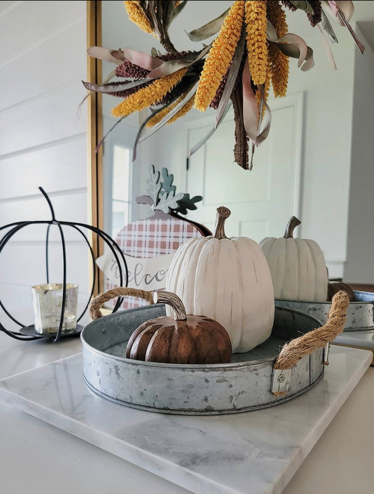 Rustic Metal Tray KB Decor & More