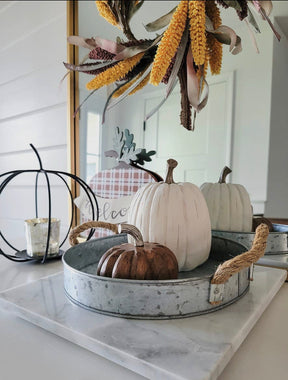 Rustic Metal Tray KB Decor & More