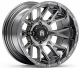 Empire 14" Savage SV5 Black Chrome & X Comp Golf A/T Tire Package
