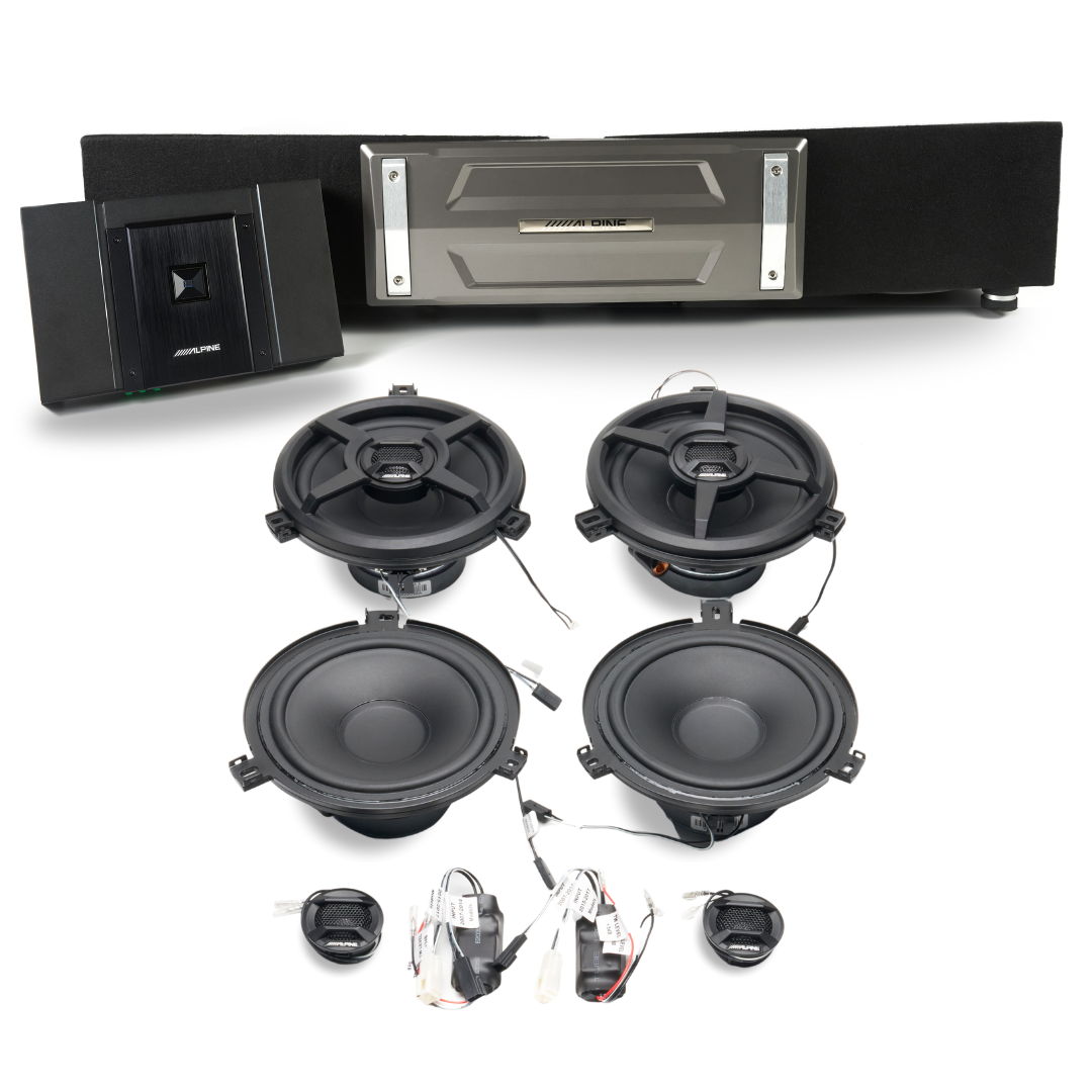 Alpine Plug and Play Full System R-Series 5-Channel, Speakers, Sub Bundle | '07- '18 Jeep JK Wrangler