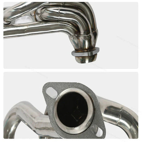 TruckTok 1987-1996 Ford 5.8L F150 F250 Bronco Short Header Manifold & EGR Block Off delete Kit TruckTok