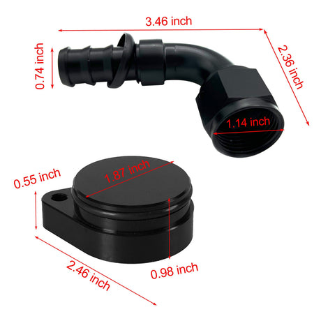 TruckTok 2011-2023 6.7L Ford Powerstroke CCV PCV Reroute Engine Ventilation Kit TruckTok