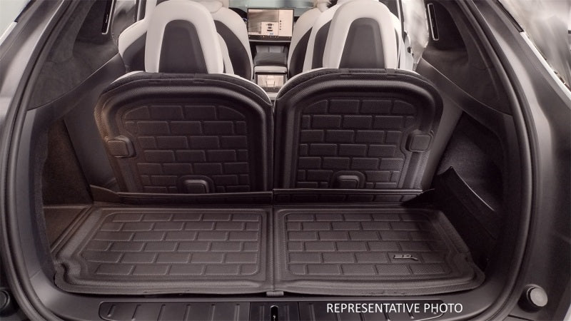Protection de dossier de siège 3D Maxpider 22-23 Rivian R1S Kagu Black pour 3e rangée