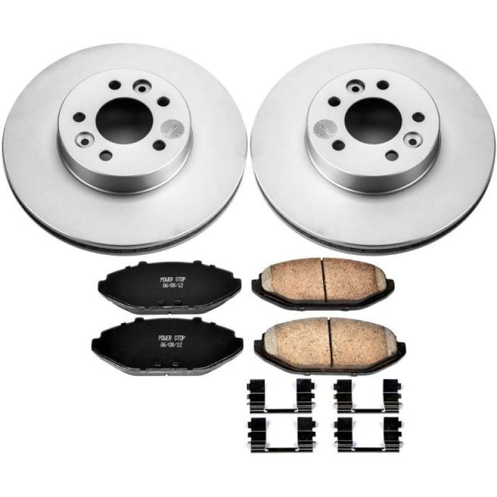 Kit de freins avant Power Stop 98-02 Ford Crown Victoria Z17 Evolution Geomet avec revêtement