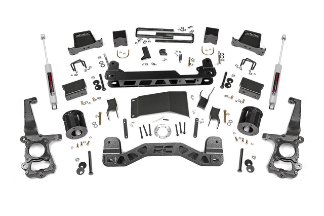 Rough Country 6 Inch Suspension Lift Kit Ford F-150 4WD 2015-2020 557-config