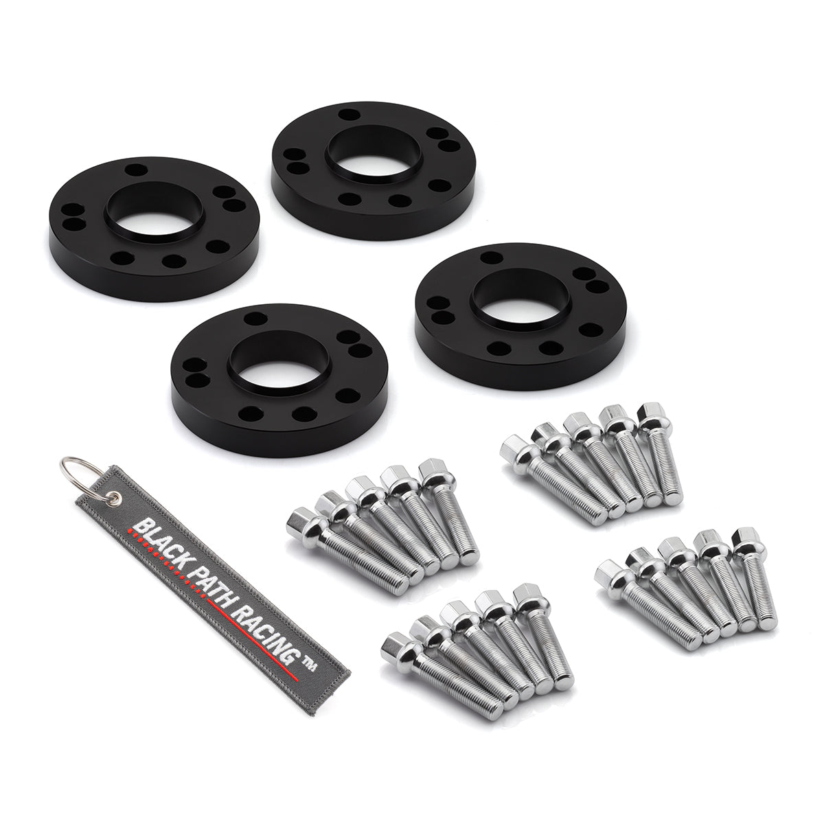 1989-1992 Volkswagen Corrado 4x100 5x100 57.1 Hubcentric Wheel Spacers Extended Lug Nuts - Set of 4