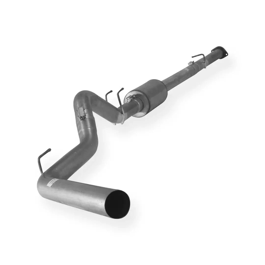 Dieselr Aluminized Cab & Chassis 4" Downpipe Back Exhaust Single |  Ford 6.4L F350/F450/F550 Powerstroke (2008-2010)