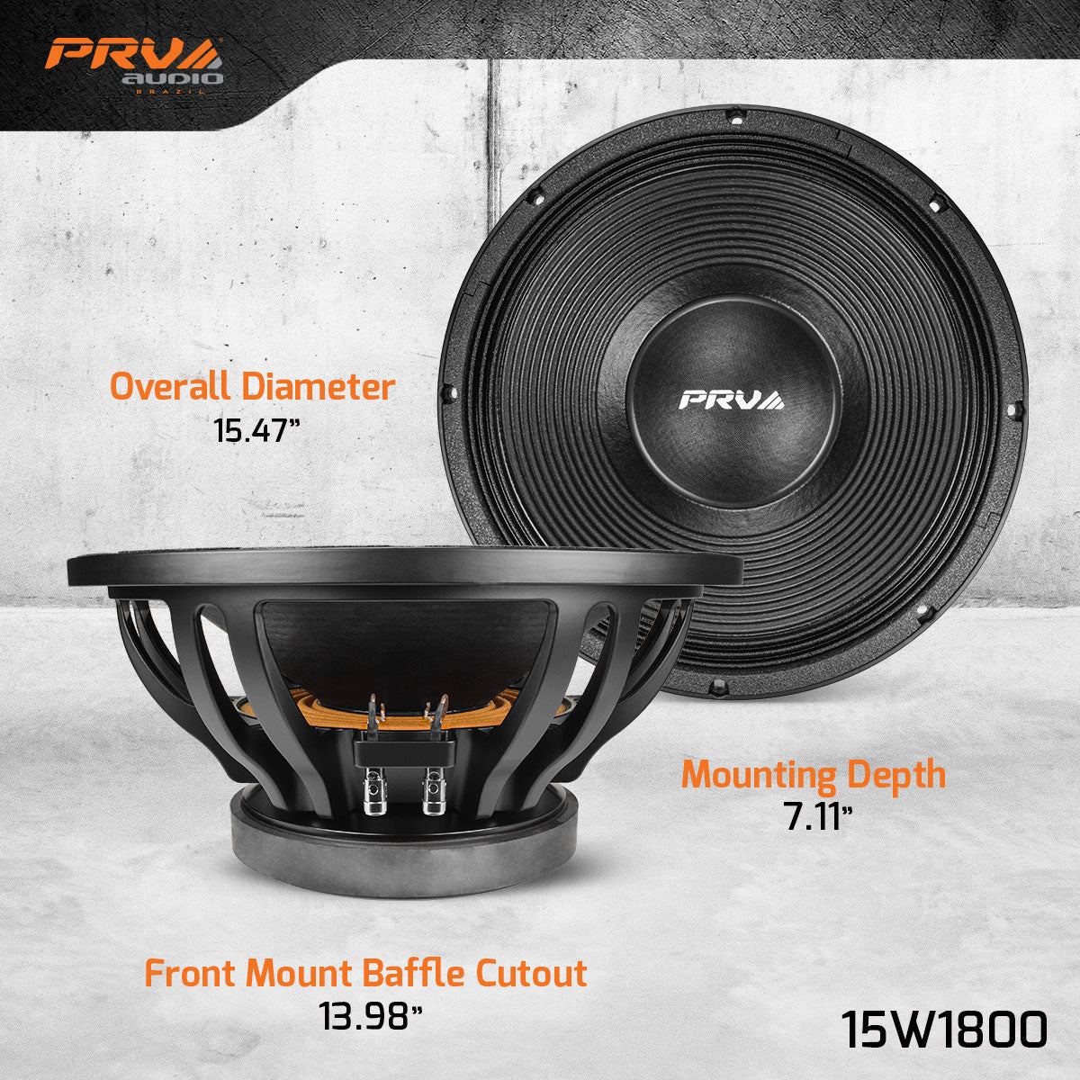 PRV 15W1800 Woofer PRV Audio