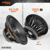 PRV 15W1800 Woofer PRV Audio