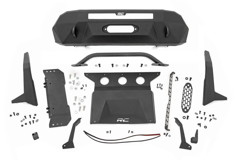 Front Bumper | High Clearance | 12000-Lb Pro Series Winch | Synthetic Rope Toyota Tacoma 4WD (16-23)