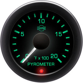 Isspro EV2 2 1/16" 0-2000 Pyrometer with Built-in Warning Light Isspro