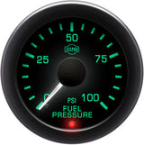 Isspro 2 1/16" 0-100PSI Fuel Pressure Gauge with Built-in Warning Light Isspro