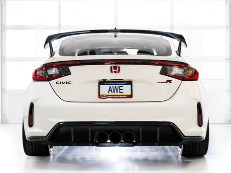 Échappement AWE Tuning 2023 Honda Civic Type R FL5 Touring Edition avec embouts noirs Triple Diamond