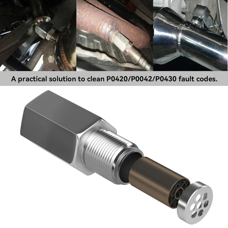 CEL Eliminator Car O2 Sensor Adapter Spacer with Mini CAT Universal Fix Check Engine Light Euro 5 standard