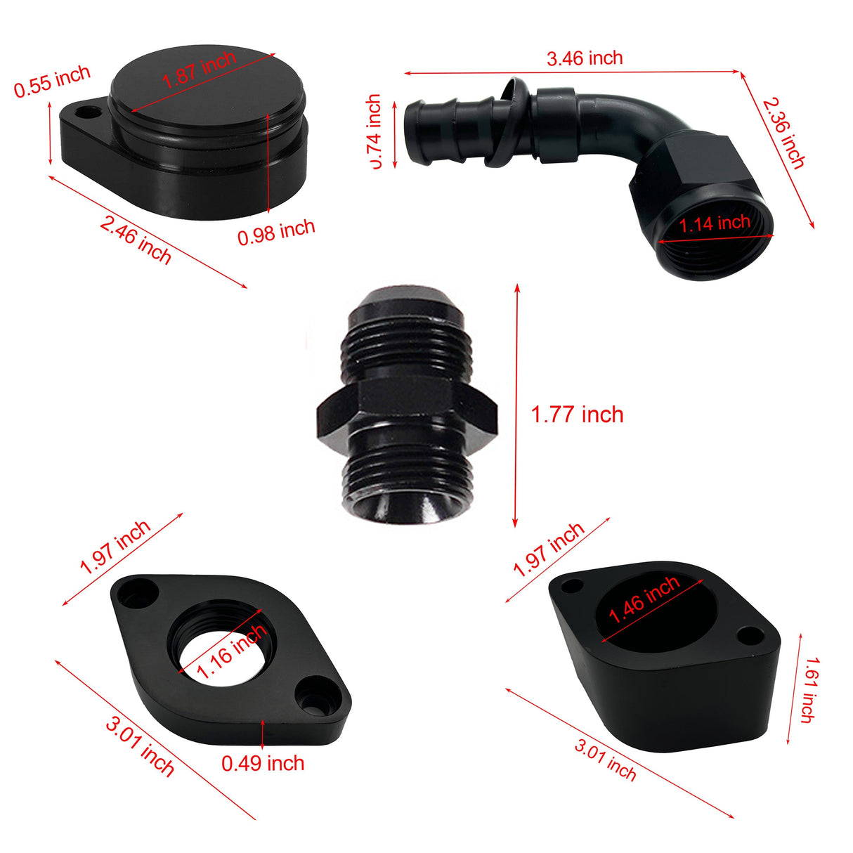 TruckTok 2011-2019 6.7L Powerstroke 5" Dp-Back pipe & CCV Reroute EGR cooler Delete Kit TruckTok