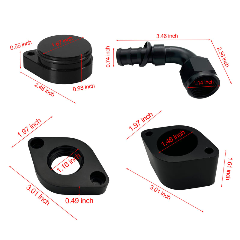 2011-2019 6.7L Ford Powerstroke 4" DPF/DEF/EGR/CCV Delete All-in-One Kit