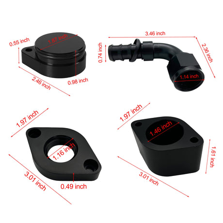 2011-2019 6.7L Ford Powerstroke 4" DPF/DEF/EGR/CCV Delete All-in-One Kit TruckTok