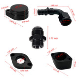 TruckTok 2011-2023 6.7L Ford Powerstroke CCV PCV Reroute Ventilation EGR Delete Kit TruckTok