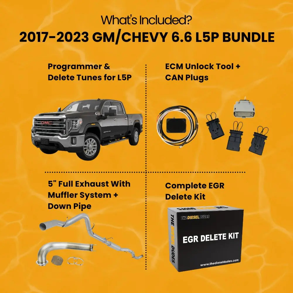 GM/Chevy Duramax 6.6 L5P Full Delete Bundle | 2017-2023 thedieseldudes