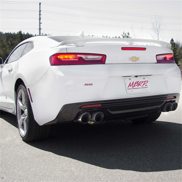 MBRP 2016+ Chevy Camaro SS 6.2L 3in Dual Cat-Back Quad Tip Exhaust Street Version w/ SS T409 Tips