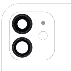 Back Camera Lens With Bracket & Bezel - iPhone 12| iPhone 12 Mini Mobile Sentrix