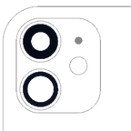 Back Camera Lens (Glass Only) With Adhesive - iPhone 11 Mobile Sentrix