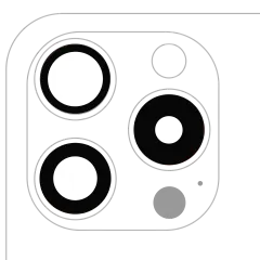 Back Camera Lens (Glass Only) With Adhesive - iPhone 15 Pro Mobile Sentrix